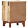 Mesita de noche madera maciza de mango rugosa 40x30x52 cm de vidaXL, Mesitas de noche - Ref: Foro24-282744, Precio: 107,67 €,...