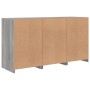 Aparador con luces LED gris Sonoma 123x37x67 cm de , Aparadores - Ref: Foro24-3209063, Precio: 157,98 €, Descuento: %