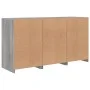Aparador con luces LED gris Sonoma 123x37x67 cm de , Aparadores - Ref: Foro24-3209063, Precio: 152,33 €, Descuento: %