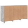 Aparador con luces LED gris hormigón 123x37x67 cm de , Aparadores - Ref: Foro24-3209061, Precio: 168,48 €, Descuento: %