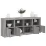 Aparador con luces LED gris Sonoma 163x37x67 cm de , Aparadores - Ref: Foro24-3209077, Precio: 188,20 €, Descuento: %