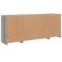 Aparador con luces LED gris Sonoma 163x37x67 cm de , Aparadores - Ref: Foro24-3209077, Precio: 188,20 €, Descuento: %