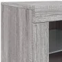 Aparador con luces LED gris Sonoma 163x37x67 cm de , Aparadores - Ref: Foro24-3209077, Precio: 188,20 €, Descuento: %