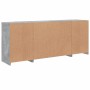 Aparador con luces LED gris hormigón 163x37x67 cm de , Aparadores - Ref: Foro24-3209075, Precio: 181,29 €, Descuento: %