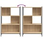 Estantería madera de ingeniería roble Sonoma 72x28x109 cm de , Librerías y estanterías - Ref: Foro24-838884, Precio: 61,95 €,...