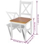 Sillas de comedor 4 unidades madera de pino blanco en Sillas de comedor | Comprar online en Foru.es