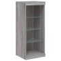 Aparador con luz LED 3 pzas madera de ingeniería gris Sonoma de , Aparadores - Ref: Foro24-3209126, Precio: 206,39 €, Descuen...