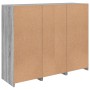 Aparador con luz LED 3 pzas madera de ingeniería gris Sonoma de , Aparadores - Ref: Foro24-3209126, Precio: 206,39 €, Descuen...