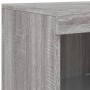 Aparador con luz LED 3 pzas madera de ingeniería gris Sonoma de , Aparadores - Ref: Foro24-3209126, Precio: 206,39 €, Descuen...