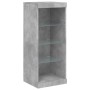 Aparador con luz LED 3 pzas madera de ingeniería gris hormigón de , Aparadores - Ref: Foro24-3209124, Precio: 209,29 €, Descu...