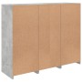 Aparador con luz LED 3 pzas madera de ingeniería gris hormigón de , Aparadores - Ref: Foro24-3209124, Precio: 209,29 €, Descu...