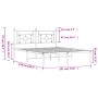 Estructura de cama de metal con cabecero blanco 183x213 cm de , Camas y somieres - Ref: Foro24-374393, Precio: 97,27 €, Descu...