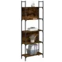Librería de 5 estantes madera roble ahumado 60,5x24x166,5 cm de , Librerías y estanterías - Ref: Foro24-838865, Precio: 50,76...
