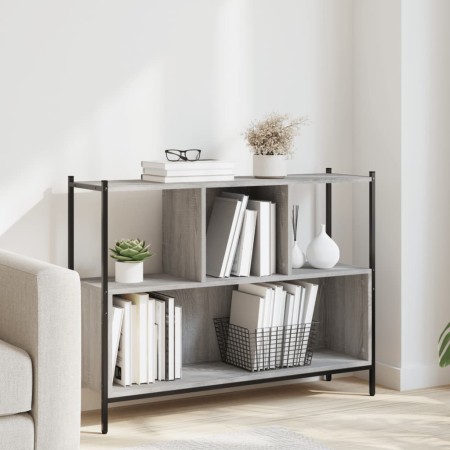 Estantería madera de ingeniería gris Sonoma 102x28x77,5 cm de , Librerías y estanterías - Ref: Foro24-838901, Precio: 60,35 €...