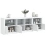 Aparador con luces LED blanco 202x37x67 cm de , Aparadores - Ref: Foro24-3209009, Precio: 238,88 €, Descuento: %