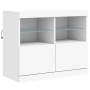 Aparador con luces LED blanco 202x37x67 cm de , Aparadores - Ref: Foro24-3209009, Precio: 238,88 €, Descuento: %