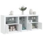 Aparador con luces LED blanco 181,5x37x67 cm de , Aparadores - Ref: Foro24-3209037, Precio: 233,55 €, Descuento: %