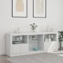 Aparador con luces LED blanco 181,5x37x67 cm de , Aparadores - Ref: Foro24-3209037, Precio: 233,55 €, Descuento: %