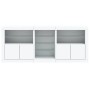 Aparador con luces LED blanco 181,5x37x67 cm de , Aparadores - Ref: Foro24-3209037, Precio: 233,55 €, Descuento: %