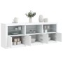 Aparador con luces LED blanco 181,5x37x67 cm de , Aparadores - Ref: Foro24-3209002, Precio: 248,53 €, Descuento: %