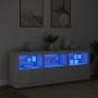 Aparador con luces LED blanco 181,5x37x67 cm de , Aparadores - Ref: Foro24-3209002, Precio: 248,53 €, Descuento: %
