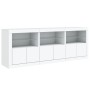 Aparador con luces LED blanco 181,5x37x67 cm de , Aparadores - Ref: Foro24-3209002, Precio: 248,53 €, Descuento: %