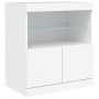 Aparador con luces LED blanco 181,5x37x67 cm de , Aparadores - Ref: Foro24-3209002, Precio: 248,53 €, Descuento: %