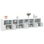 Aparador con luces LED blanco 283x37x67 cm de , Aparadores - Ref: Foro24-3209016, Precio: 308,34 €, Descuento: %