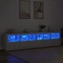 Aparador con luces LED blanco 283x37x67 cm de , Aparadores - Ref: Foro24-3209016, Precio: 298,81 €, Descuento: %