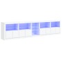Aparador con luces LED blanco 283x37x67 cm de , Aparadores - Ref: Foro24-3209023, Precio: 376,04 €, Descuento: %