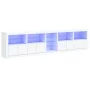 Sideboard mit weißen LED-Leuchten 283x37x67 cm von , Sideboards - Ref: Foro24-3209023, Preis: 384,85 €, Rabatt: %