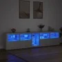 Sideboard mit weißen LED-Leuchten 283x37x67 cm von , Sideboards - Ref: Foro24-3209023, Preis: 384,85 €, Rabatt: %