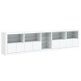 Aparador con luces LED blanco 283x37x67 cm de , Aparadores - Ref: Foro24-3209023, Precio: 376,04 €, Descuento: %