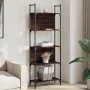 Librería de 5 estantes madera roble marrón 60,5x24x166,5 cm de , Librerías y estanterías - Ref: Foro24-838867, Precio: 52,03 ...
