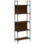 Librería de 5 estantes madera roble marrón 60,5x24x166,5 cm de , Librerías y estanterías - Ref: Foro24-838867, Precio: 52,03 ...