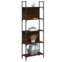 Librería de 5 estantes madera roble marrón 60,5x24x166,5 cm de , Librerías y estanterías - Ref: Foro24-838867, Precio: 52,03 ...