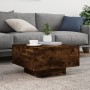 Mesa de centro madera de ingeniería roble ahumado 55x55x31 cm de , Mesas de centro - Ref: Foro24-836571, Precio: 50,13 €, Des...