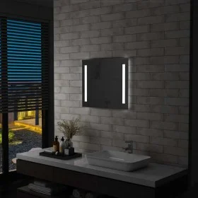 Bathroom wall mirror with LED 60x50 cm by vidaXL, Mirrors - Ref: Foro24-144705, Price: 78,38 €, Discount: %