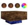 Couchtisch mit LED-Leuchten Räuchereiche 55x55x31 cm von , Couchtisch - Ref: Foro24-836578, Preis: 57,50 €, Rabatt: %