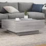 Engineered wood Sonoma gray coffee table 80x80x31 cm by , Coffee table - Ref: Foro24-836586, Price: 71,64 €, Discount: %