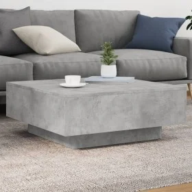 Grauer Couchtisch aus Holzwerkstoff Beton 80x80x31 cm von , Couchtisch - Ref: Foro24-836584, Preis: 72,78 €, Rabatt: %