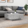 Mesa de centro madera de ingeniería gris hormigón 80x80x31 cm de , Mesas de centro - Ref: Foro24-836584, Precio: 73,98 €, Des...