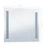 Espejo de pared de baño con LED 60x50 cm de vidaXL, Espejos - Ref: Foro24-144705, Precio: 78,38 €, Descuento: %