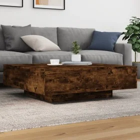 Couchtisch Holzwerkstoff Eiche geräuchert 100x100x31 cm von , Couchtisch - Ref: Foro24-836599, Preis: 102,16 €, Rabatt: %