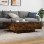 Engineered wood smoked oak coffee table 100x100x31 cm by , Coffee table - Ref: Foro24-836599, Price: 102,16 €, Discount: %