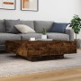 Mesa de centro madera de ingeniería roble ahumado 100x100x31 cm de , Mesas de centro - Ref: Foro24-836599, Precio: 104,40 €, ...