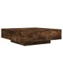 Engineered wood smoked oak coffee table 100x100x31 cm by , Coffee table - Ref: Foro24-836599, Price: 102,16 €, Discount: %