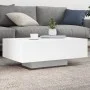 Couchtisch mit weißen LED-Leuchten 85x55x31 cm von , Couchtisch - Ref: Foro24-836609, Preis: 73,33 €, Rabatt: %