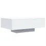 Couchtisch mit weißen LED-Leuchten 85x55x31 cm von , Couchtisch - Ref: Foro24-836609, Preis: 73,33 €, Rabatt: %