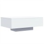 Mesa de centro con luces LED blanco 85x55x31 cm de , Mesas de centro - Ref: Foro24-836609, Precio: 76,05 €, Descuento: %